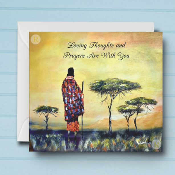 Black Sympathy Card P